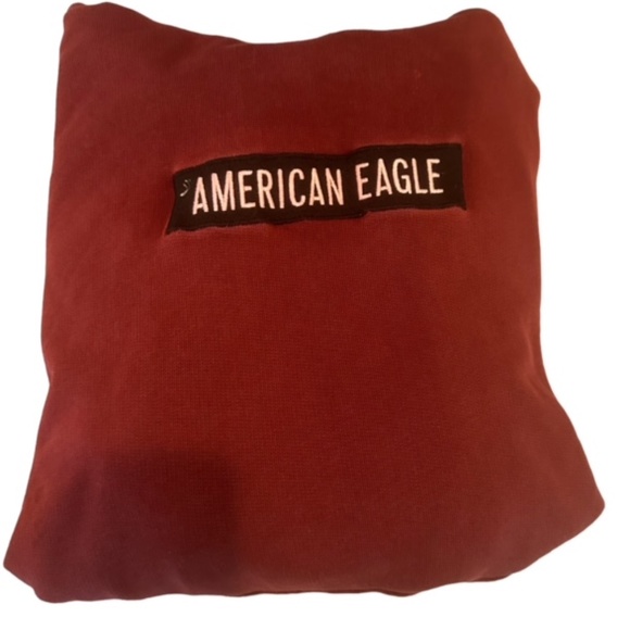 Men's LARGE American Eagle Super Soft Hoodie Burgundy Excellent Condition - Picture 1 of 10